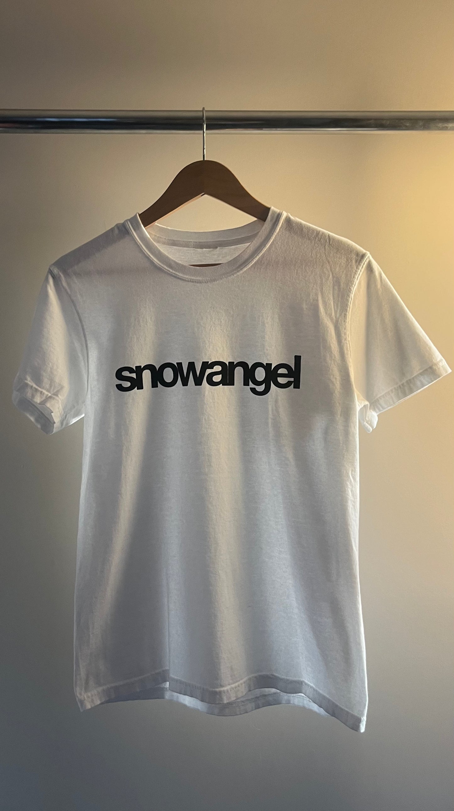 white snowangel tee