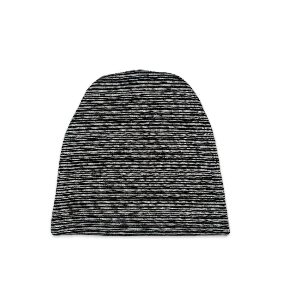 Slouch beanie in stripes
